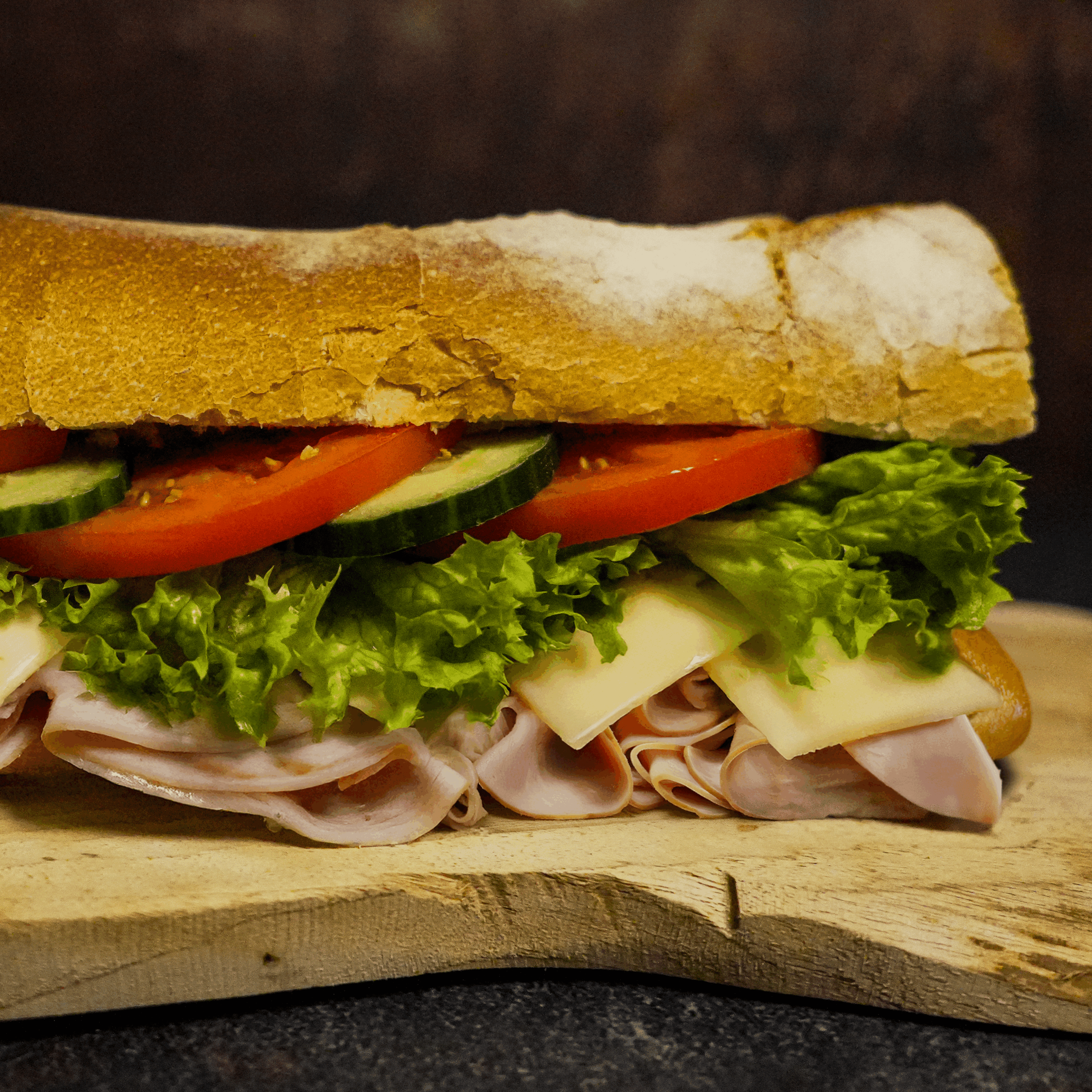 Sandwich jambon cuit fromage