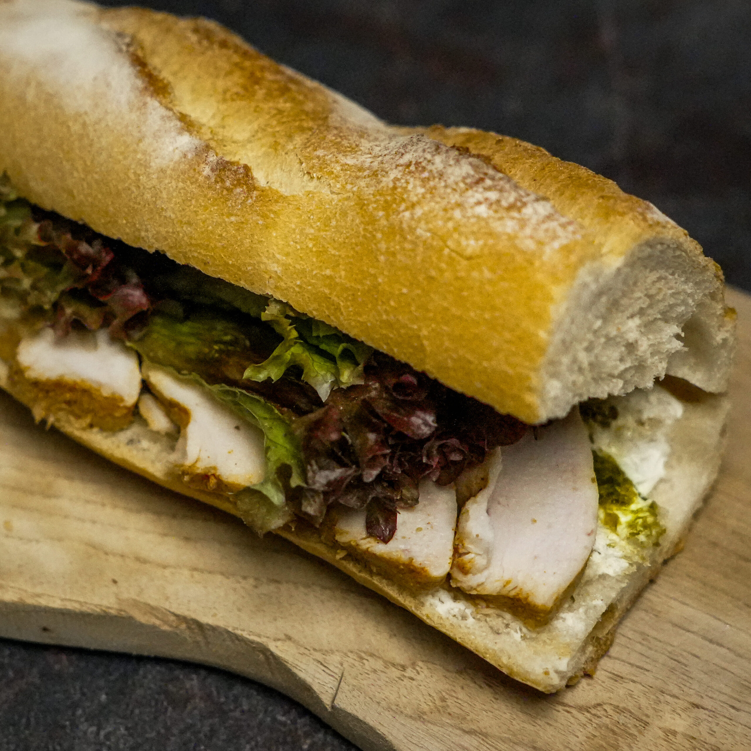 Sandwich poulet philadelphia