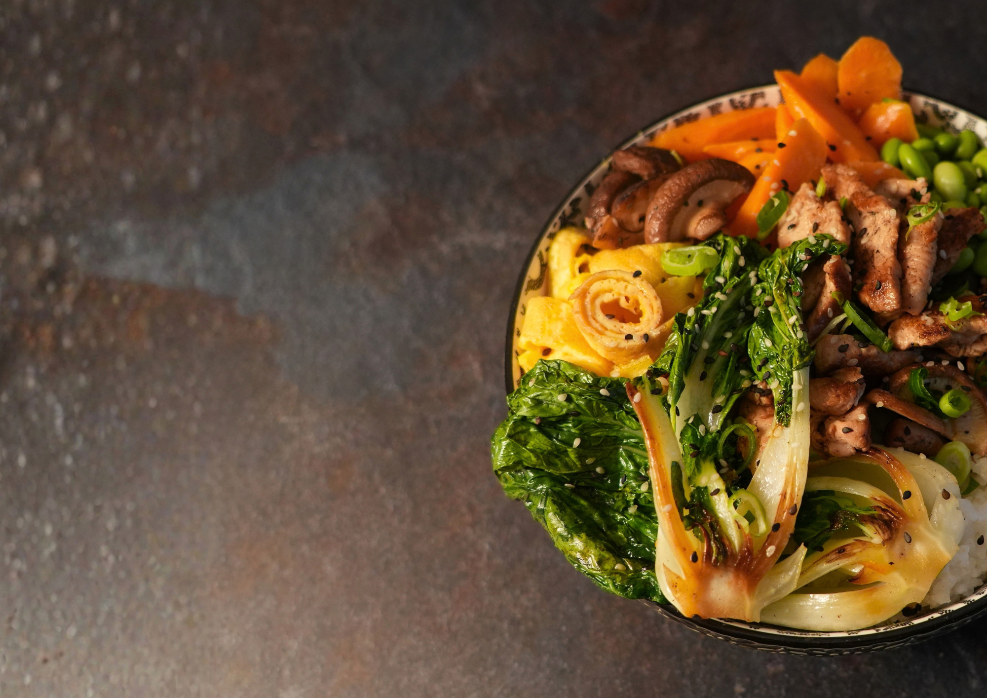 Bowl au poulet Teriyaki et Pak Choi